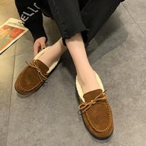 TCR 여성용 엘로 기모 모카신