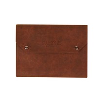 아이엘 가죽 메모패드 날개형 A5 V1, 브라운, 1개