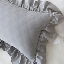 참데코 리치프릴 워싱면 베개커버