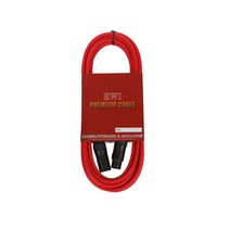 EWI 캐논 암 수 XLR FEMALE - XLR MALE 최고급형 마이크 신호 케이블 1.5m, CAEA-R 1.5M, 레드