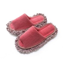 홍기실내화 극세사 청소슬리퍼 좌우세트 핑크, 1세트