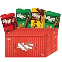 간식팩토리 빼빼로 과자 컨테이너 선물세트, 1세트, 3종   랜덤발송