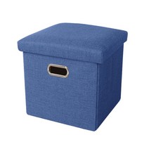간편한 수납 의자 30 x 30 x 30 cm, 블루