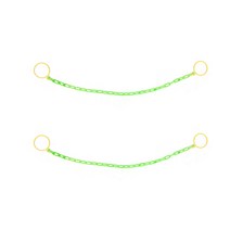 형광색 칼라콘 체인걸이대, 2개