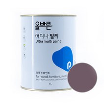 페인트인포 올바른 어디나 멀티 페인트 1L, 다크그레이프