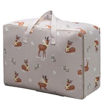 마켓에이 튼튼 일러스트 다용도 이불 정리함 61 x 27 x 52 cm, 루돌프, 1개