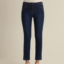 올리비아로렌 여성용 밑단 트임 일자 데님 팬츠 VVCMPXS2271