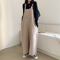 린다샵 바나스 와이드 멜빵바지 PT6815K11