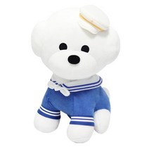 기다려빵아 해군Ver. 봉제인형, 블루, 25cm
