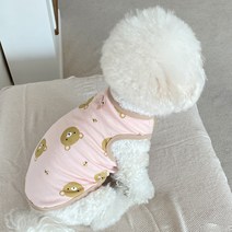 바이담수미 반려동물 스타 곰 나시, 핑크