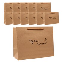 케이투나인 레터링 크라프트 쇼핑백 12p, 감사합니다