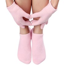 몬스터 모이스춰 모모 보습 양말 + 장갑 세트 핑크, 1세트