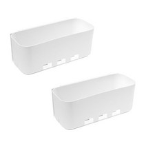 슬라이드 수납 선반, 화이트, 2개