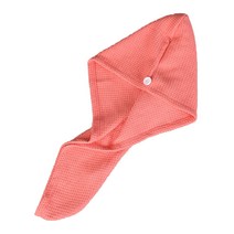 TCR 와플 드라이 헤어타월, 핑크, 1개