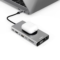넥시 올인원 서피스 도킹스테이션 USB 허브 NX-Y3192 NX615, 혼합색상