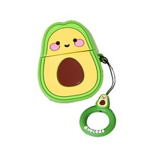 아보카도 에어팟 1 / 2 세대 실리콘 케이스, 혼합색상