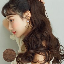 하이유니 웨이브 포니테일 가발 65cm, 라이트브라운, 1개