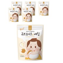 맘스미 큐브요거트랑 과일칩, 6개, 배