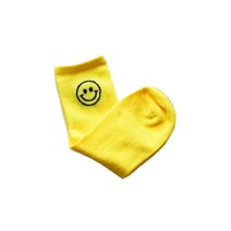 헬로버디 여성용 스마일 골프 양말, 옐로우