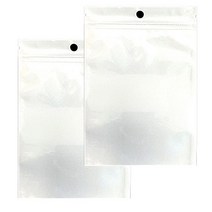 빙고빙고 전면투명 지퍼백 화이트 10.5 x 15 cm 100p, 2개