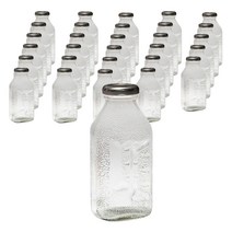 델몬트 쥬스 사각 유리병 실버, 300ml, 40개