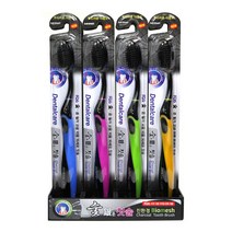 덴탈케어 이중 미세모 숯 칫솔 랜덤발송, 1개, 10개입