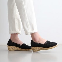 단골언니 여성용 레이스 웨지힐 아로하