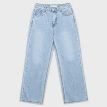 미쏘 여성용 하이웨이스트 와이드핏 데님