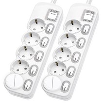 에코파워탭 국산 LED 개별 멀티탭 5구 EPM-L305SS 안전커버, 4.5m, 2세트