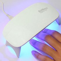 네일스케치 썬미니 LED UV 휴대용 젤네일 램프 6W, 화이트, 1개
