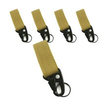 molle 키퍼 밀리터리 벨트 키홀더, 브라운, 5개