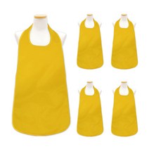 더해피 핸드메이드 손님용 방수 앞치마 벨크로형, 옐로우, 5개