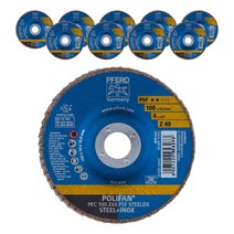 페어드 플랩디스크 PFC TYPE Z40 PSF STEELOX/16 BLUE 10p, 1개