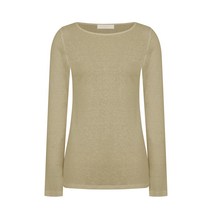 르네제이 여성용 Linen 롱 슬리브 티셔츠