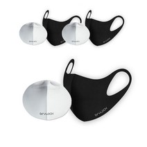 드라이락 쿨 마스크 블랙 L 3p + 필터 3p, 1세트