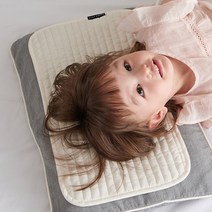 베베스미스 유아용 누빔 필로우 패드, 아이보리