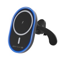 스카이 필 W41 Mag 차량용 맥세이프 호환 15W 고속 충전 거치대 블랙 1개