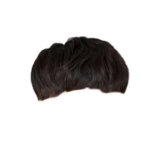 가발닷컴 남성용 인모 부분가발 투블럭 머쉬룸펌 M, 자연 검정, 1개