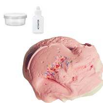 팔레트슬라임 핑크 바닐라 버터 액체괴물 완제품 100ml 세트, 핑크+아이보리