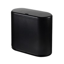 룻츠 깔끔심플 원터치 휴지통 32.5 x 15 x 32 cm, 블랙, 1개