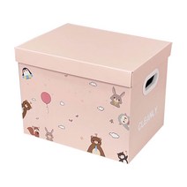 따니네 북유럽 다용도 종이박스 BGN133, 핑크, 1개