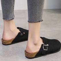 여성용 캐주얼 스웨이드 앵글 슬리퍼 TS-0326