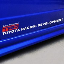 TRD 사이드 롱라인 데칼 스티커 양방향 세트 반사, 화이트, 1세트