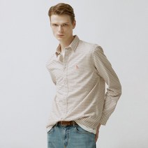 헤지스 남성용 면 기모 테터솔체크 캐주얼셔츠 HZSH1D402