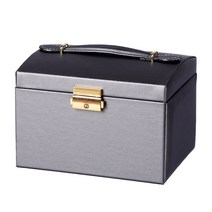 하마하마무역 액세서리 보석함 다크그레이, 1개