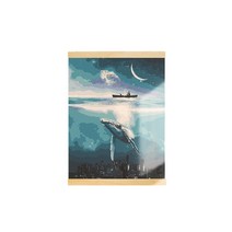 아트조이 DIY 행잉 명화그리기 족자형 40 x 50 cm, 고래와 바다