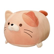 네이처타임즈 동글동글 고양이 인형, 화이트, 50cm