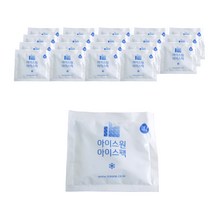 물 100% 아이스팩 완제품 10 x 12 cm, 20개, 1개입