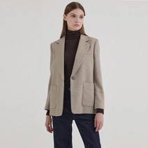 케이엘바이린 여성용 노치드 모던 베이직 재킷