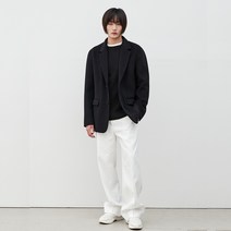 이지오 남성용 울 캐시미어 하프 코트 ED7JCM0